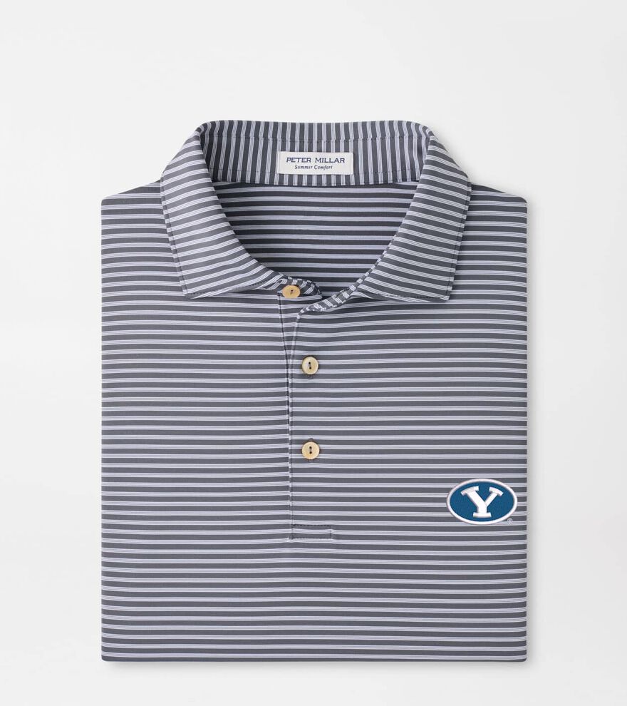 BYU Tiebreaker Performance Jersey Stripe Polo