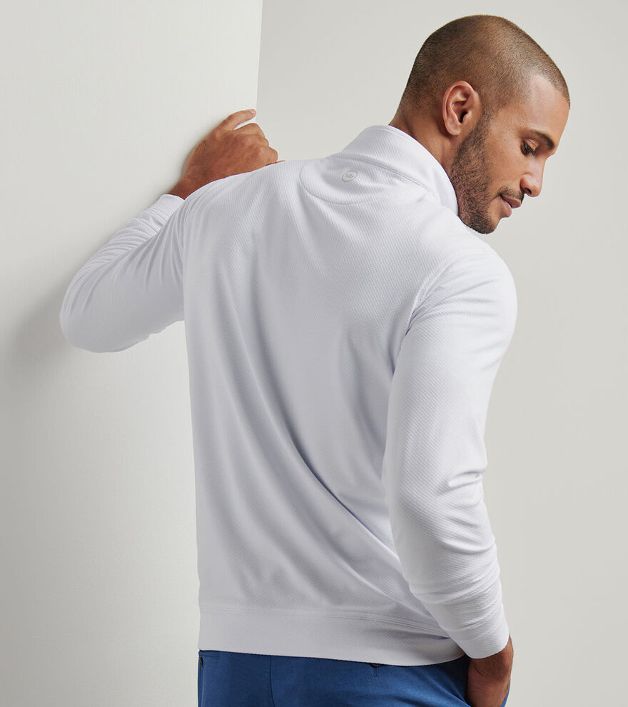 Perth Cross-Hatch Performance Quarter-Zip image number 3