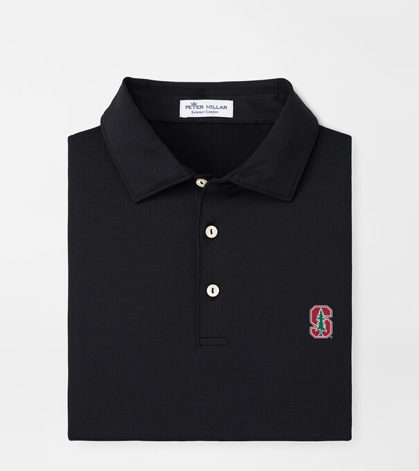 Stanford Solid Performance Jersey Polo (Sean Self Collar)
