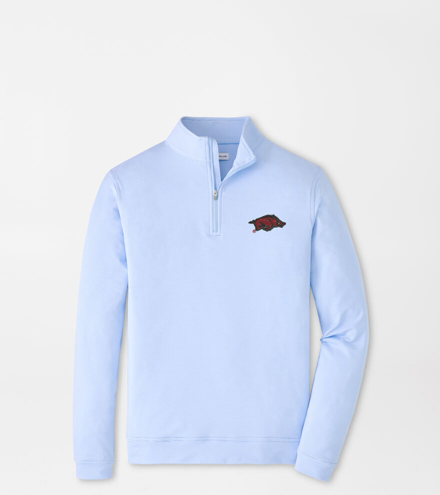 Arkansas Perth Sugar Stripe Performance Quarter-Zip image number 1