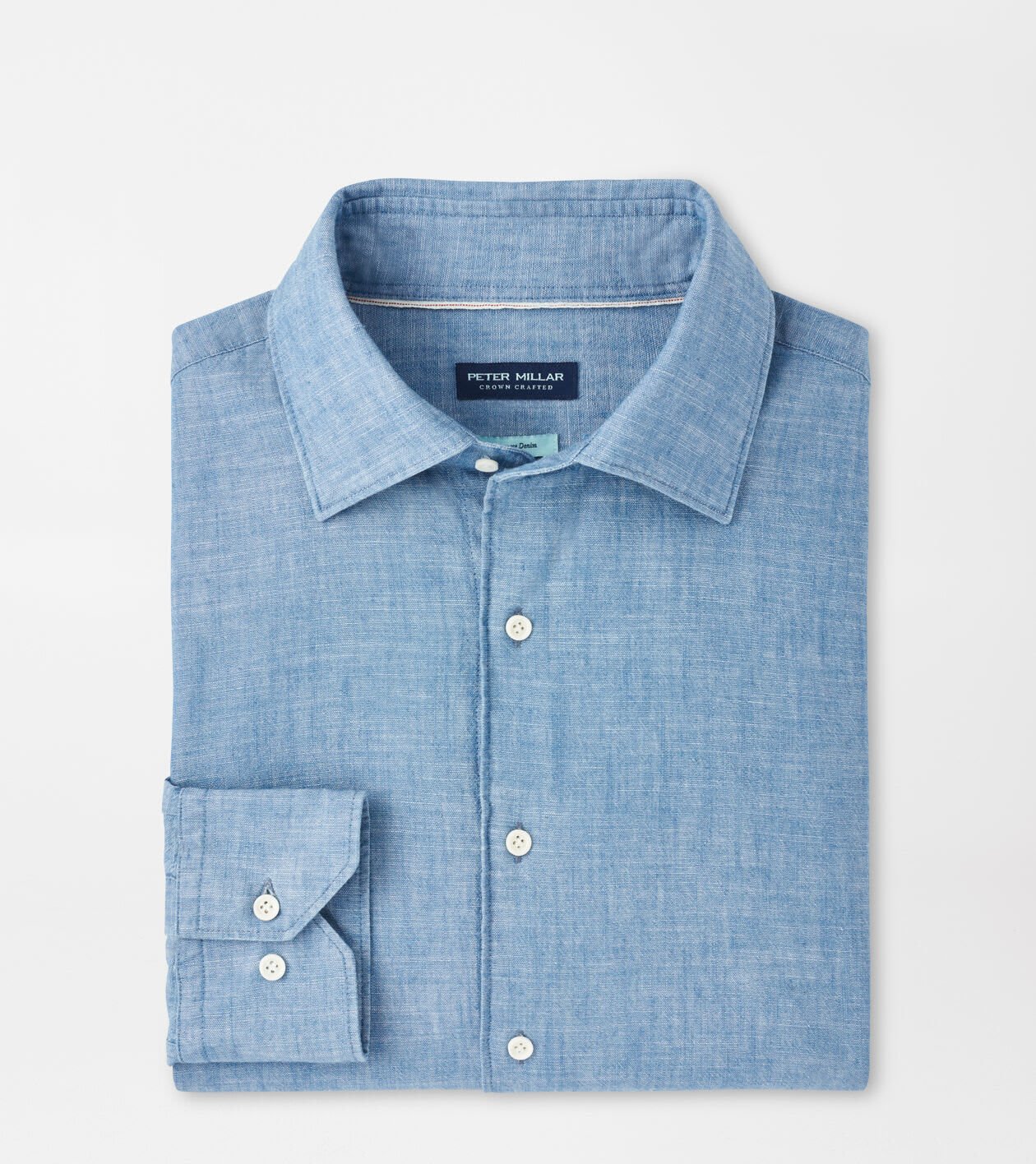 【XL】OVY Selvedge Chambray Shirt Japanese Selvedge Sport Shirt | Men's Sport Shirts | Peter Millar