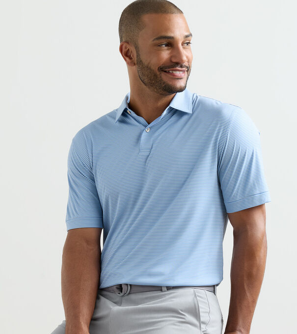 Featherweight Market Stripe Performance Polo