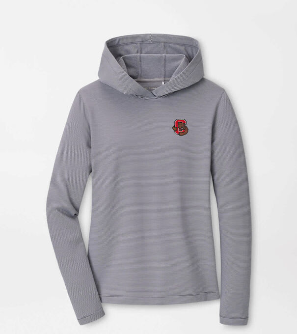 Cornell Women's Pine Sugar Stripe Performance Hoodie