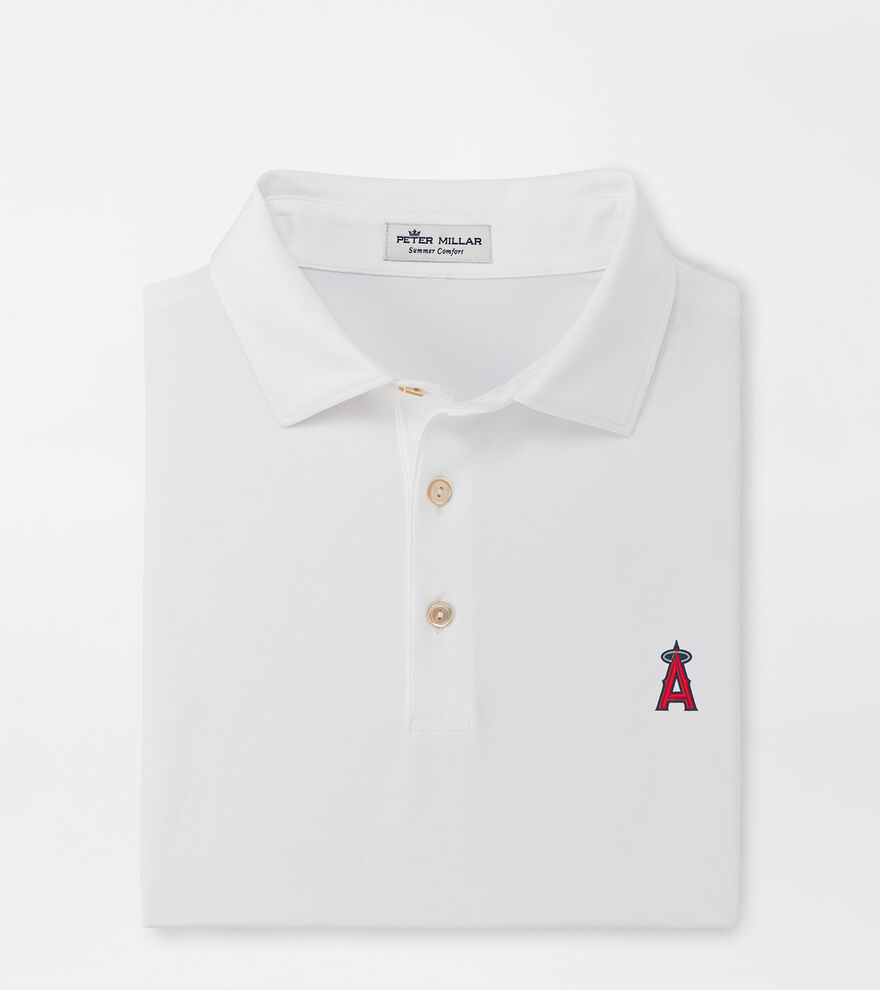 Los Angeles Angels Solid Performance Jersey Polo image number 1