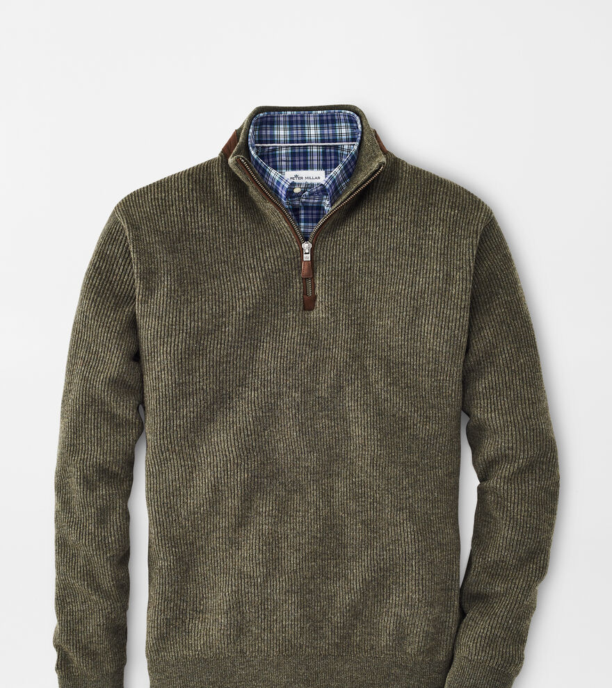 Wool-Cashmere Quarter-Zip Sweater image number 1