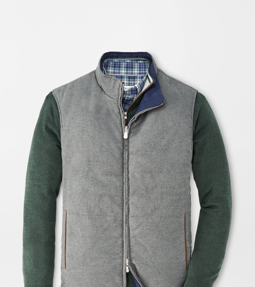 Reversible Flannel Vest Peter Millar
