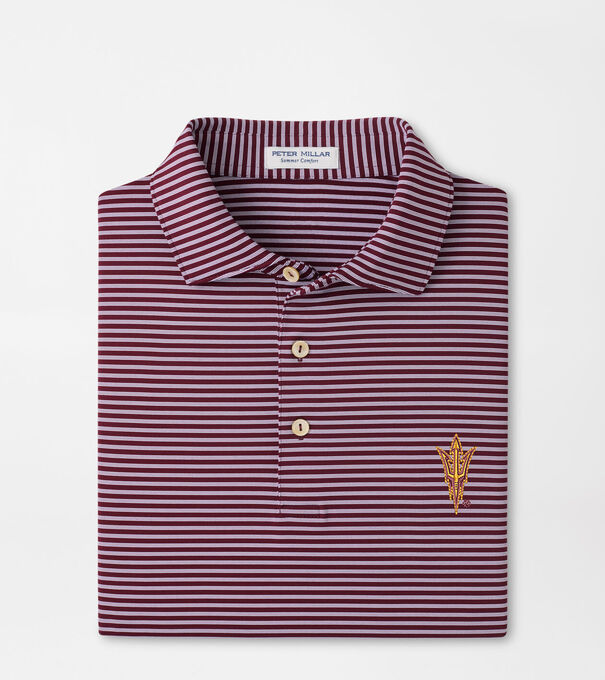 Arizona State Tiebreaker Performance Jersey Stripe Polo