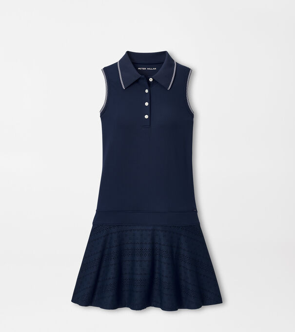 Francoise Eyelet Drop Waist Dress