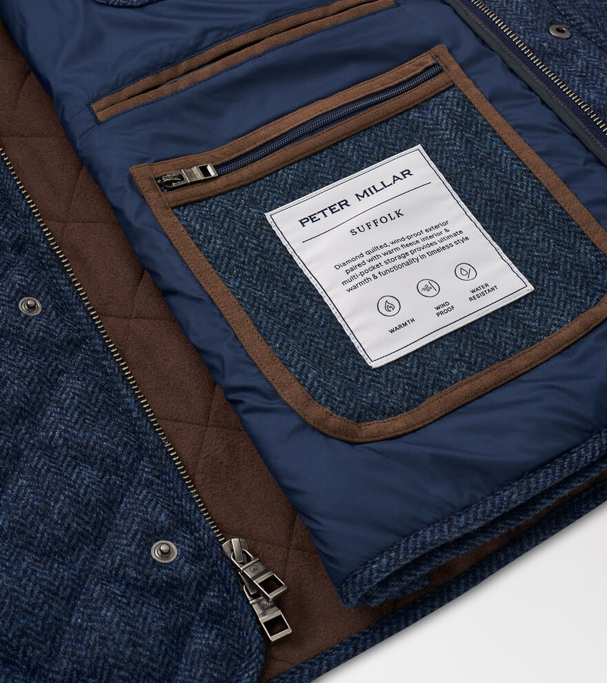 Suffolk Quilted Wool Travel Coat image number 6