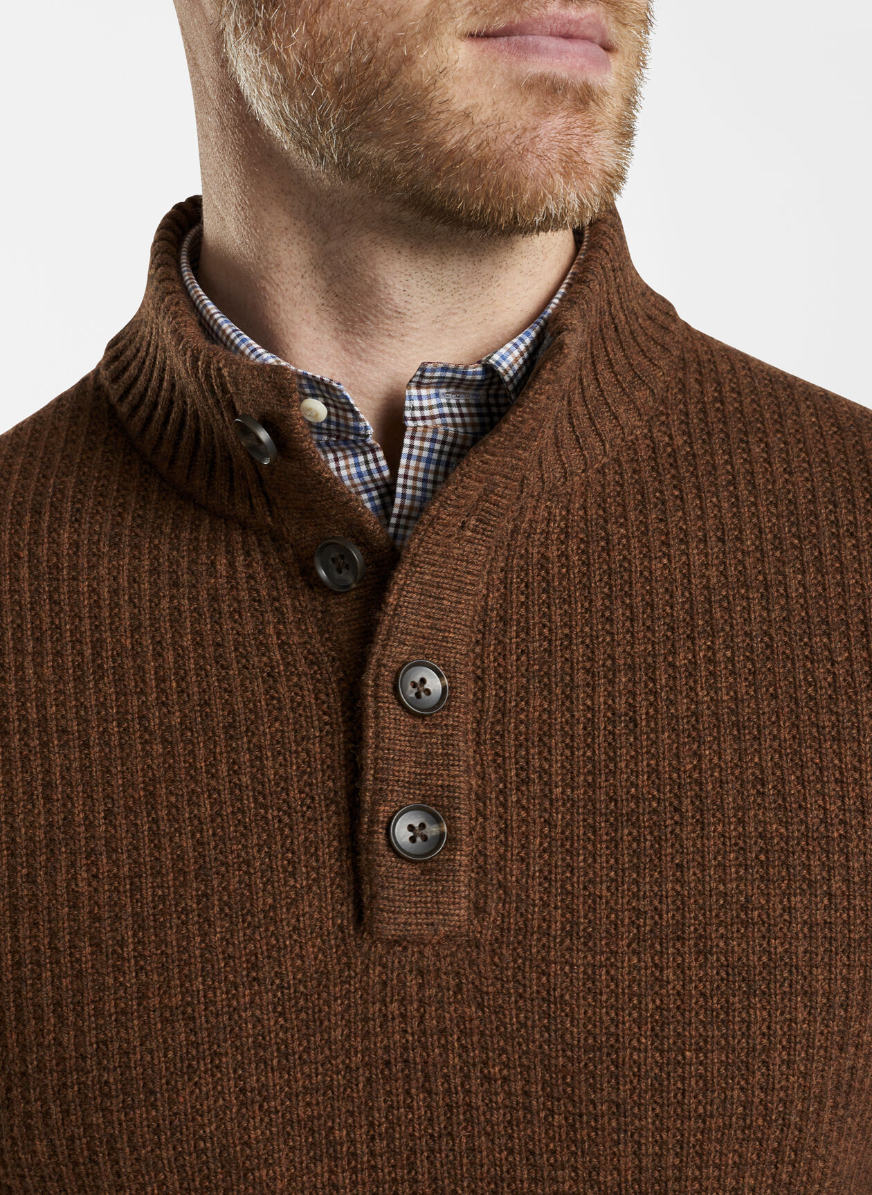 Button mock sweater hotsell