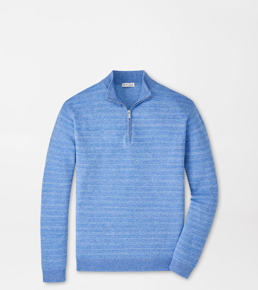 Saratoga Striped Quarter-Zip Sweater image number 1