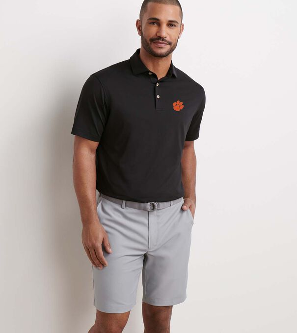 Clemson Solid Performance Jersey Polo