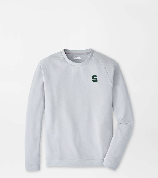 Michigan State Cradle Piqu&eacute; Performance Crewneck