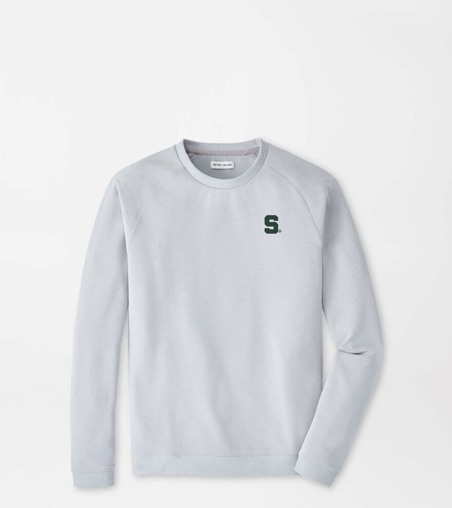 Michigan State Cradle Piqu&eacute; Performance Crewneck image number 1