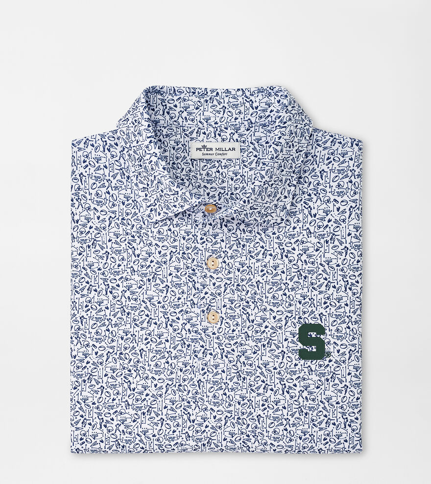 Michigan State Game Day Performance Jersey Polo image number 1