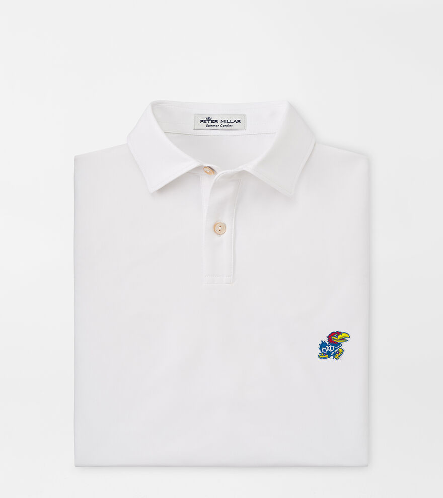 Kansas Youth Solid Performance Jersey Polo image number 1