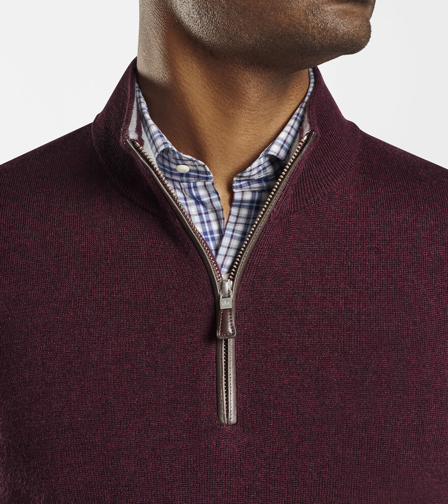 Crown Soft Nappa Trim Quarter-Zip image number 5