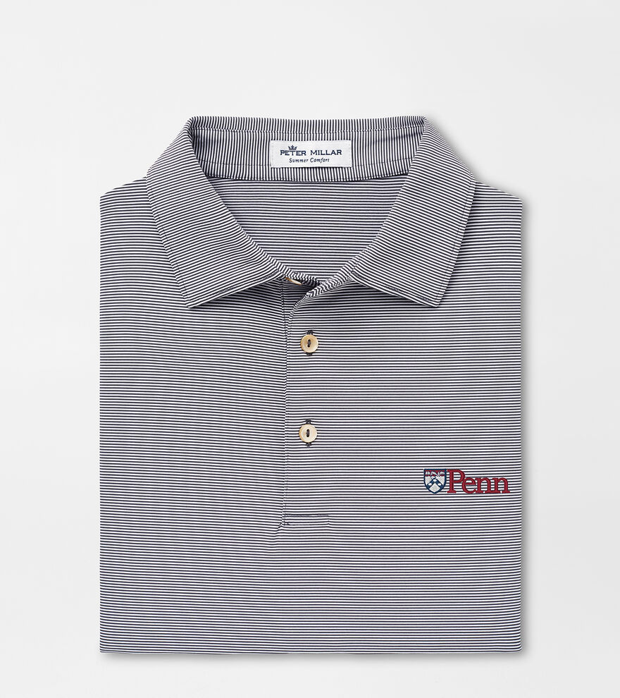 UPenn Jubilee Stripe Performance Polo image number 1