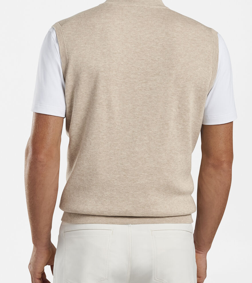 Crown Crafted Interlock Quarter-Zip Vest image number 3
