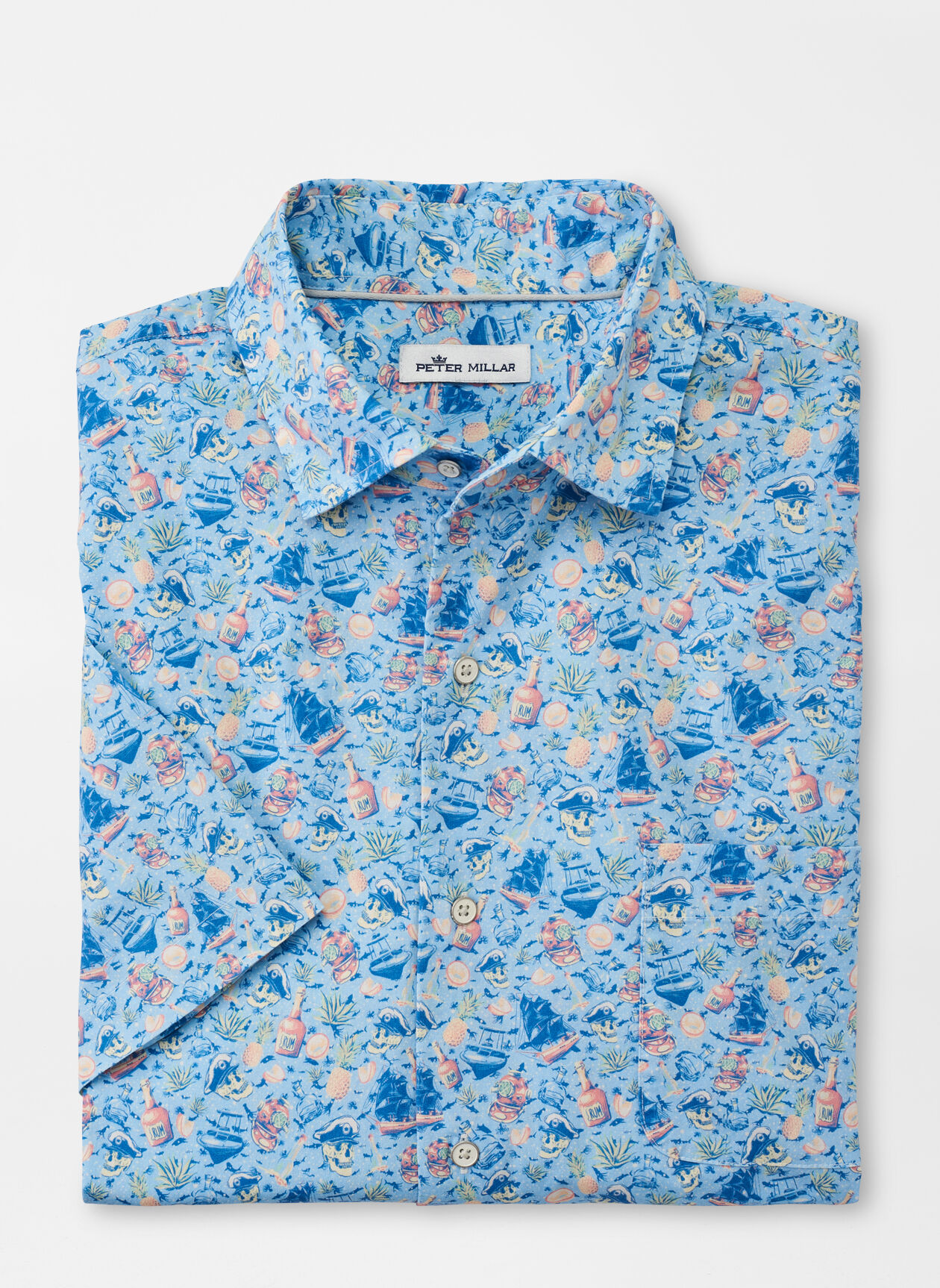 Shipfaced Cotton-Stretch Sport Shirt 