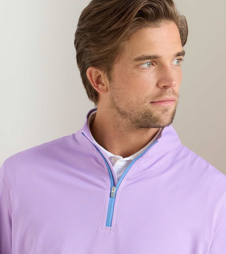 Perth Basketweave Performance Quarter-Zip - Alternate Image 4