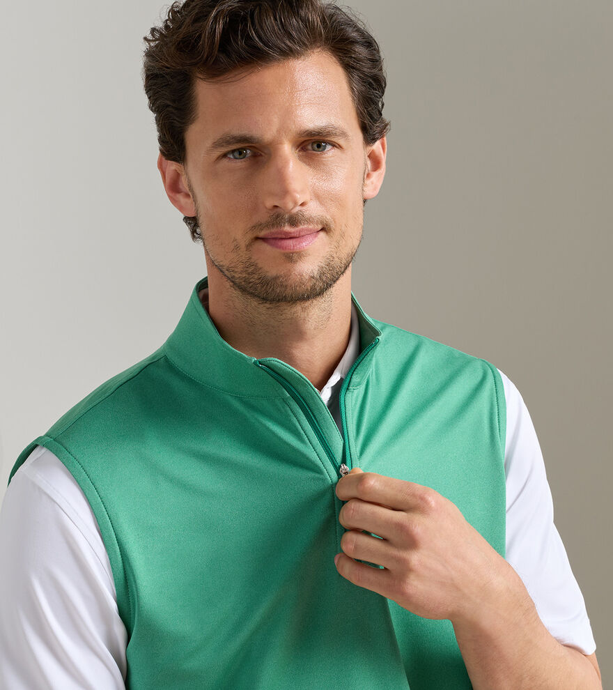 Galway M&eacute;lange Performance Quarter-Zip Vest image number 5