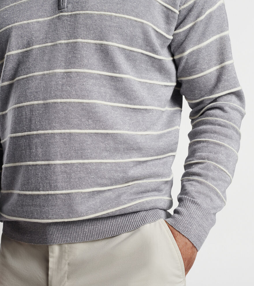 Eastham Striped Quarter-Zip Sweater image number 4
