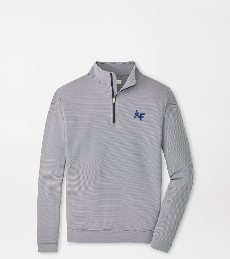 Air Force Academy Perth Sugar Stripe Performance Quarter-Zip image number 1