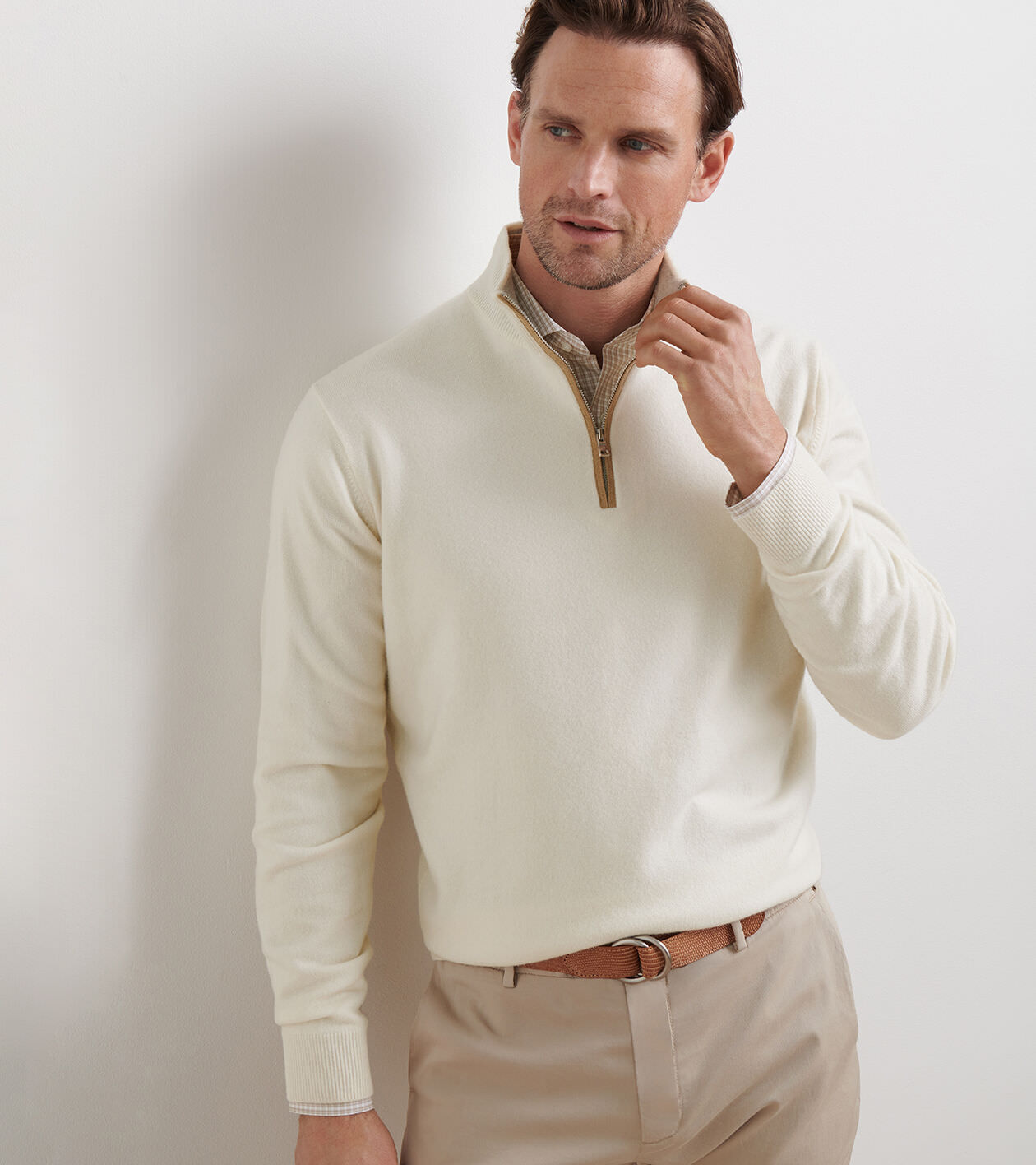 Artisan Crafted Cashmere Flex Quarter-Zip | Men's Sweaters | Peter