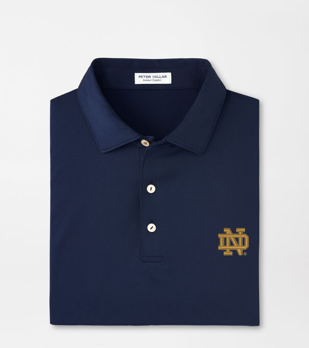 Notre Dame Solid Performance Jersey Polo