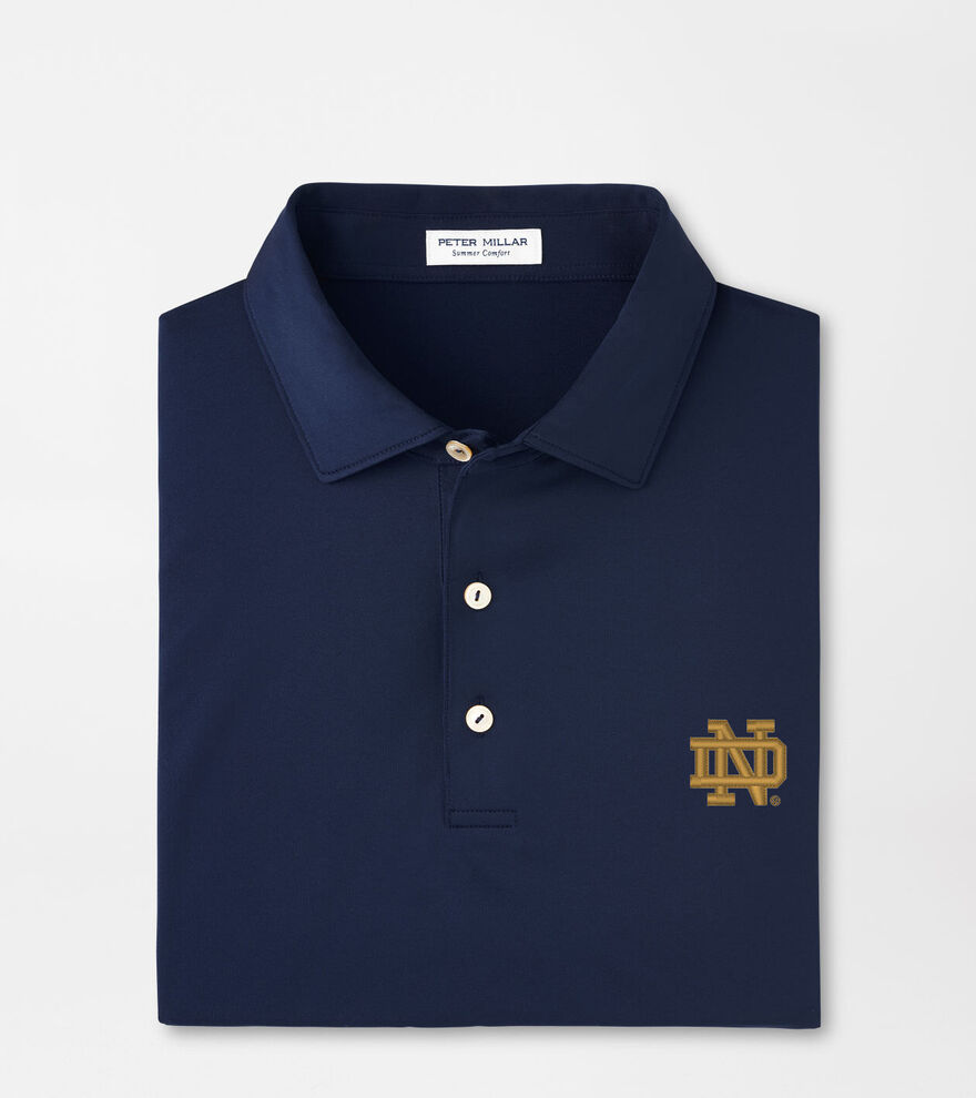 Notre Dame Solid Performance Jersey Polo