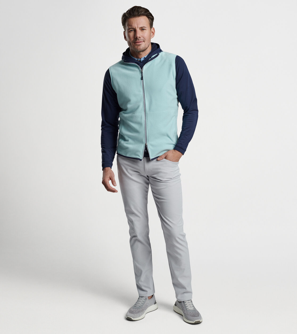 Thin fleece vest on sale