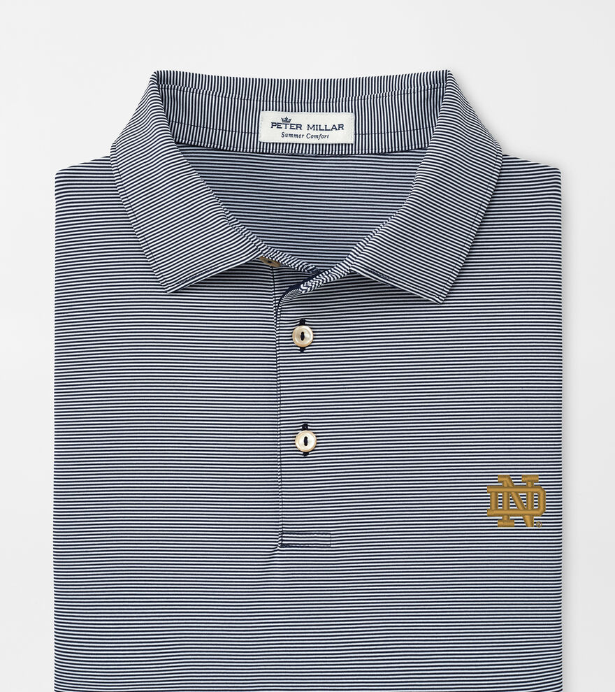 Notre Dame Jubilee Stripe Performance Polo image number 1