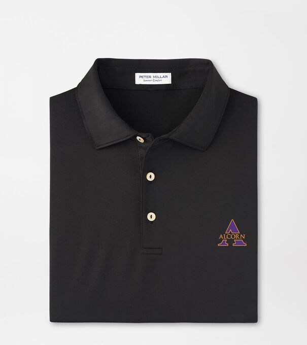 Alcorn State Solid Performance Jersey Polo