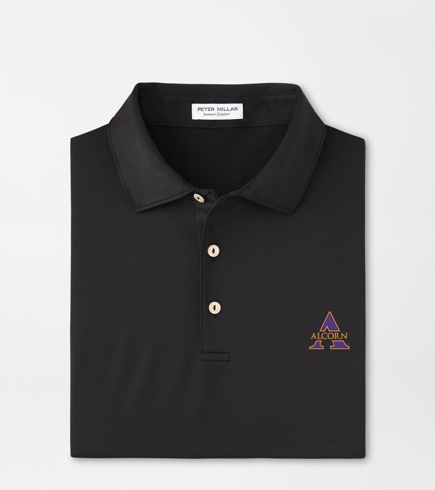 Alcorn State Solid Performance Jersey Polo