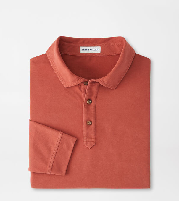 Lava Wash Long-Sleeve Polo