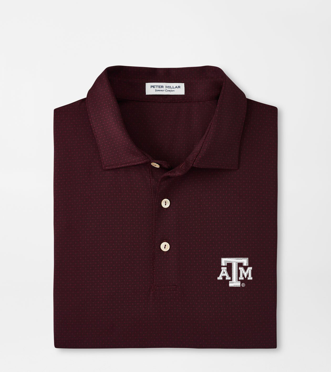 Texas A M Tesseract Performance Jersey Polo Men s Collegiate Apparel Peter Millar