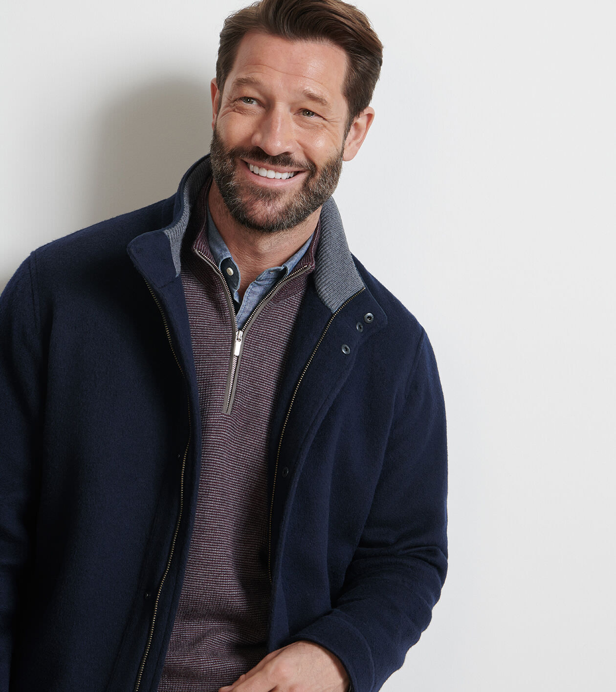 Crown Flex Merino City Coat | Men's Jackets & Coats | Peter Millar