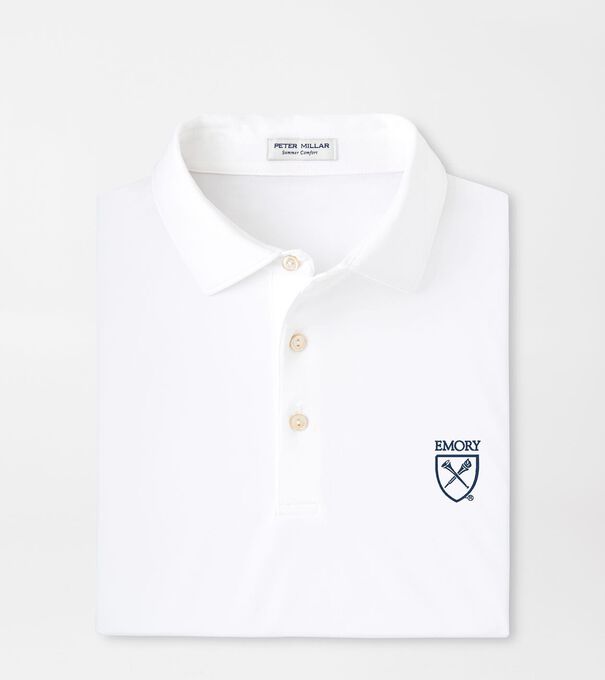 Emory Solid Performance Jersey Polo
