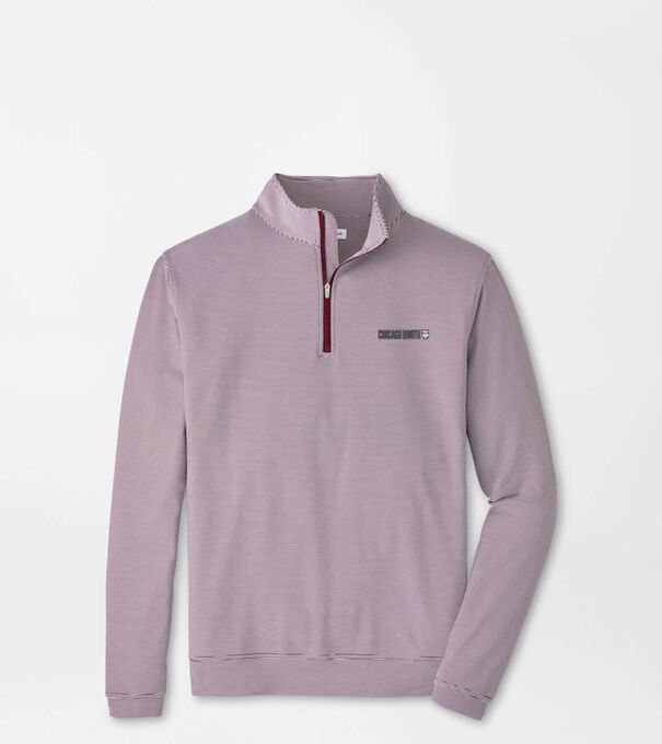 University of Chicago Booth Perth Mini-Stripe Performance Pullover