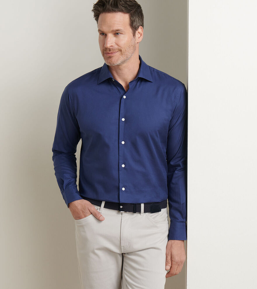 Highlands Soft Twill Cotton Sport Shirt - Alternate Image 1