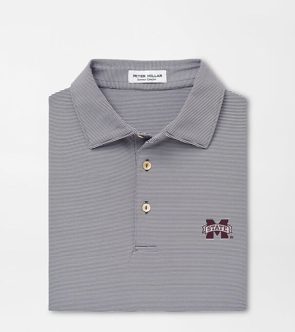 Mississippi State Jubilee Stripe Performance Polo