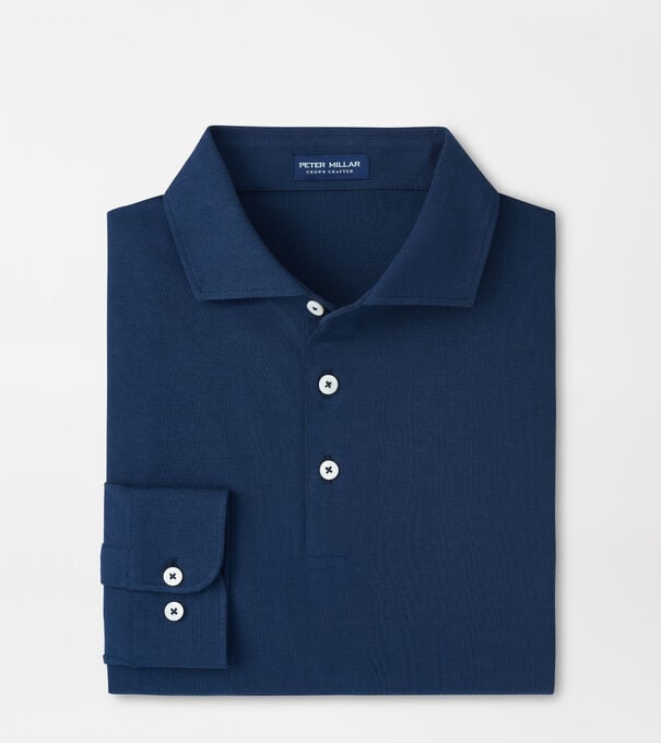 Cool Cotton Long-Sleeve Polo