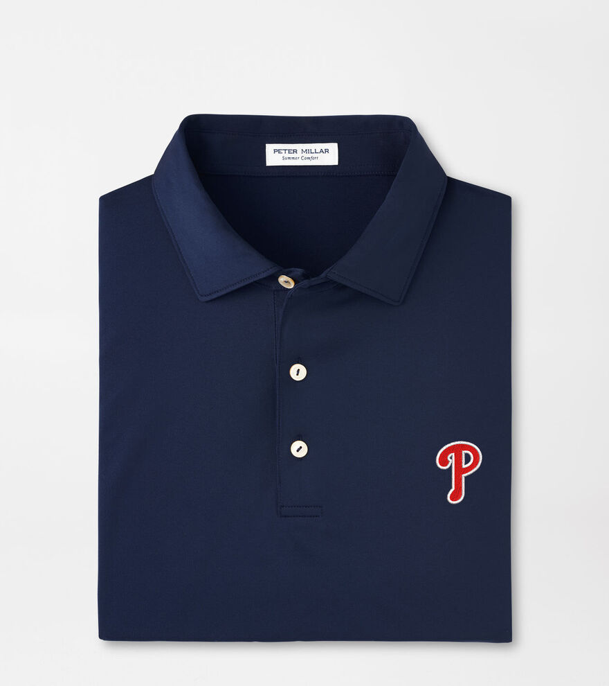 Philadelphia Phillies Solid Performance Jersey Polo image number 1