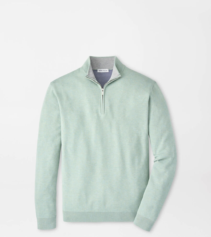 Coolspun Lite Cotton Quarter-Zip Sweater image number 1