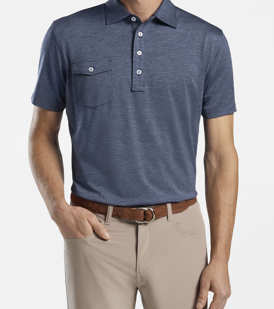 Solid Performance Polo (Kelly Hard Collar) image number 2