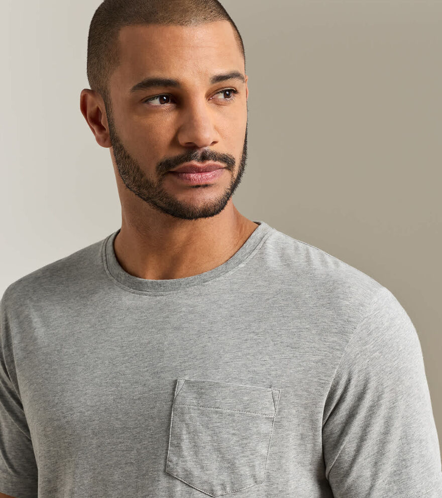 Crown Comfort Heathered Short-Sleeve Pocket Tee - Alternate Image 3