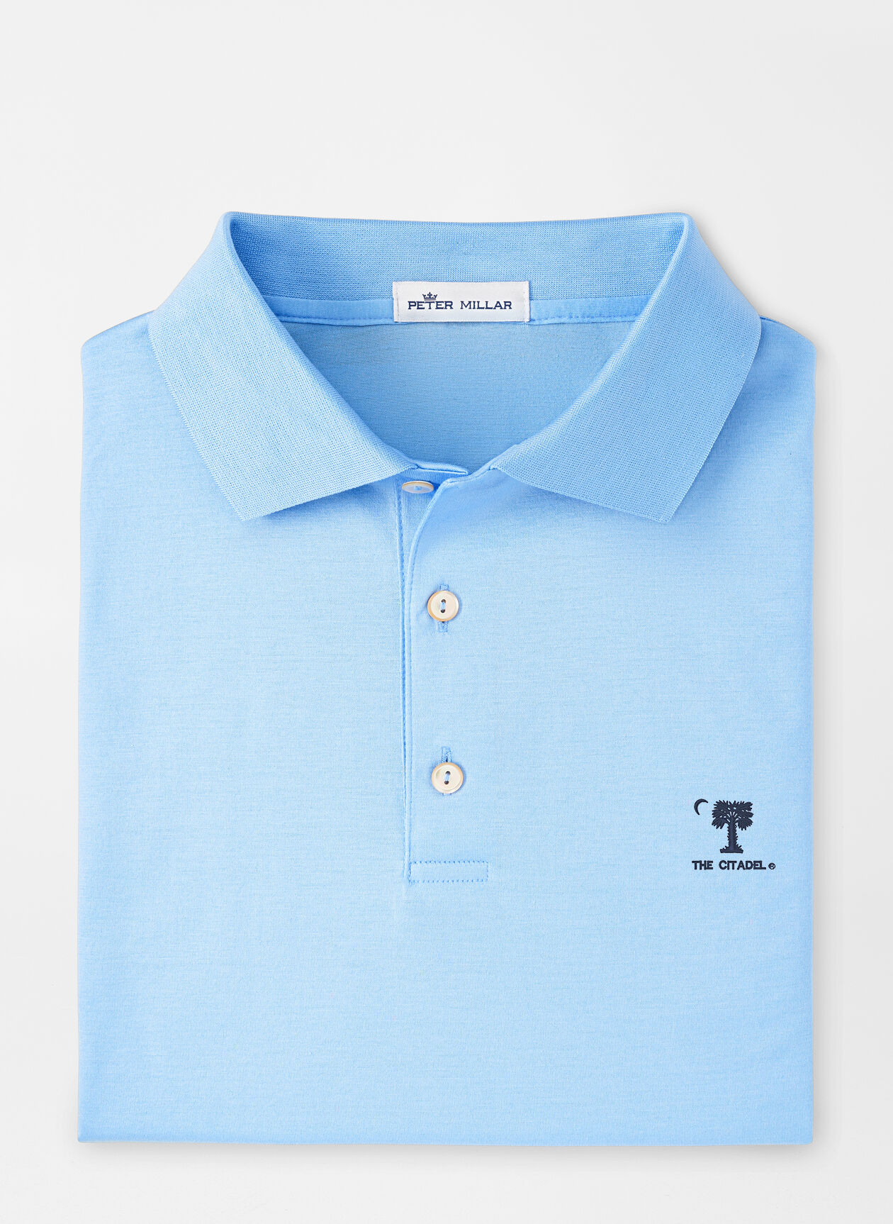 The Citadel Solid Cotton Polo Peter Millar