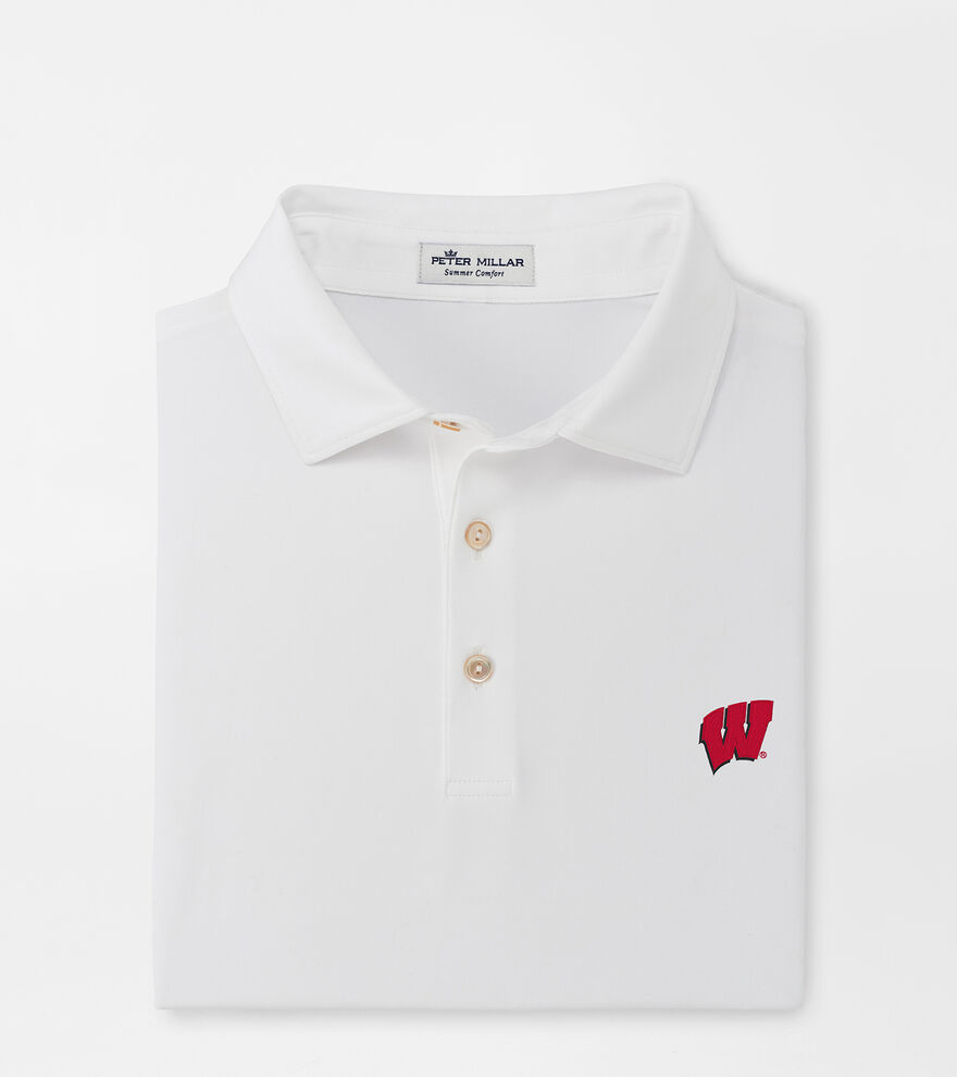 Wisconsin Solid Performance Jersey Polo image number 1