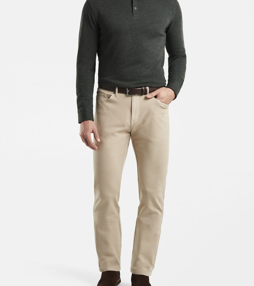 Four-Way Stretch Canvas Five-Pocket Pants - Alternate Image 3